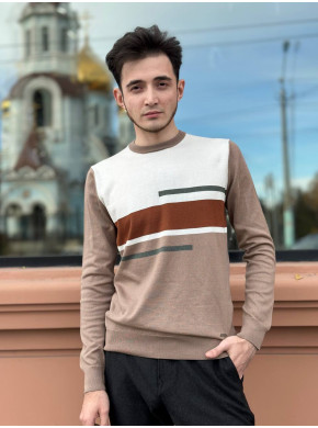 Джемпер белый с рисунком Джемпер белый с рисунком